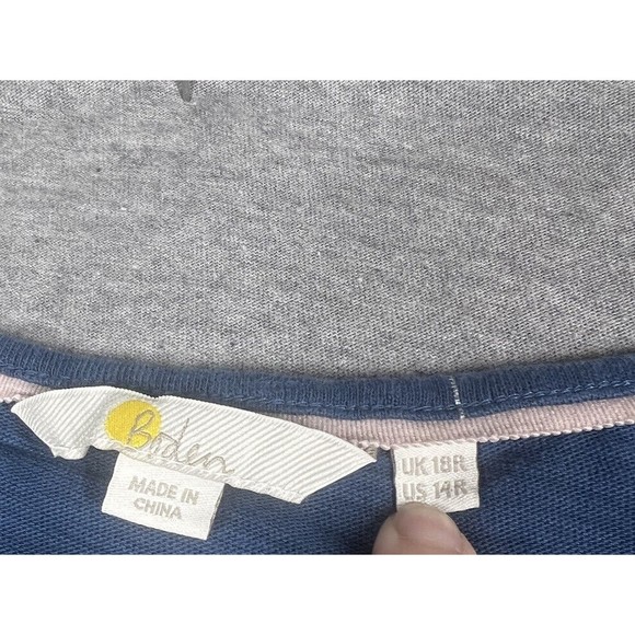 Boden Women Blue Casual Dress 14R‎ palm trees - Picture 4 of 5